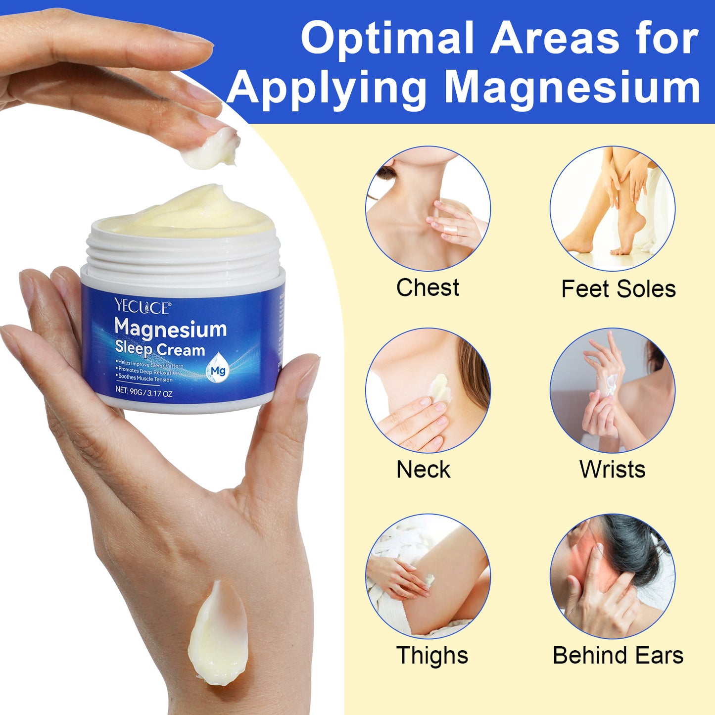 Yecuce Magnesium Sleep Cream 90g