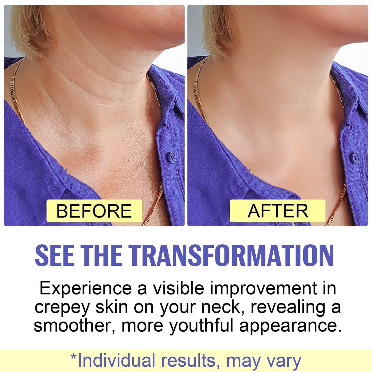 Yecuce Neck Firming Cream - Anti-Aging Neck Cream for Tightening and Wrinkles for an Neck Lift - 1.7 oz Lift & Firm Neck Cream