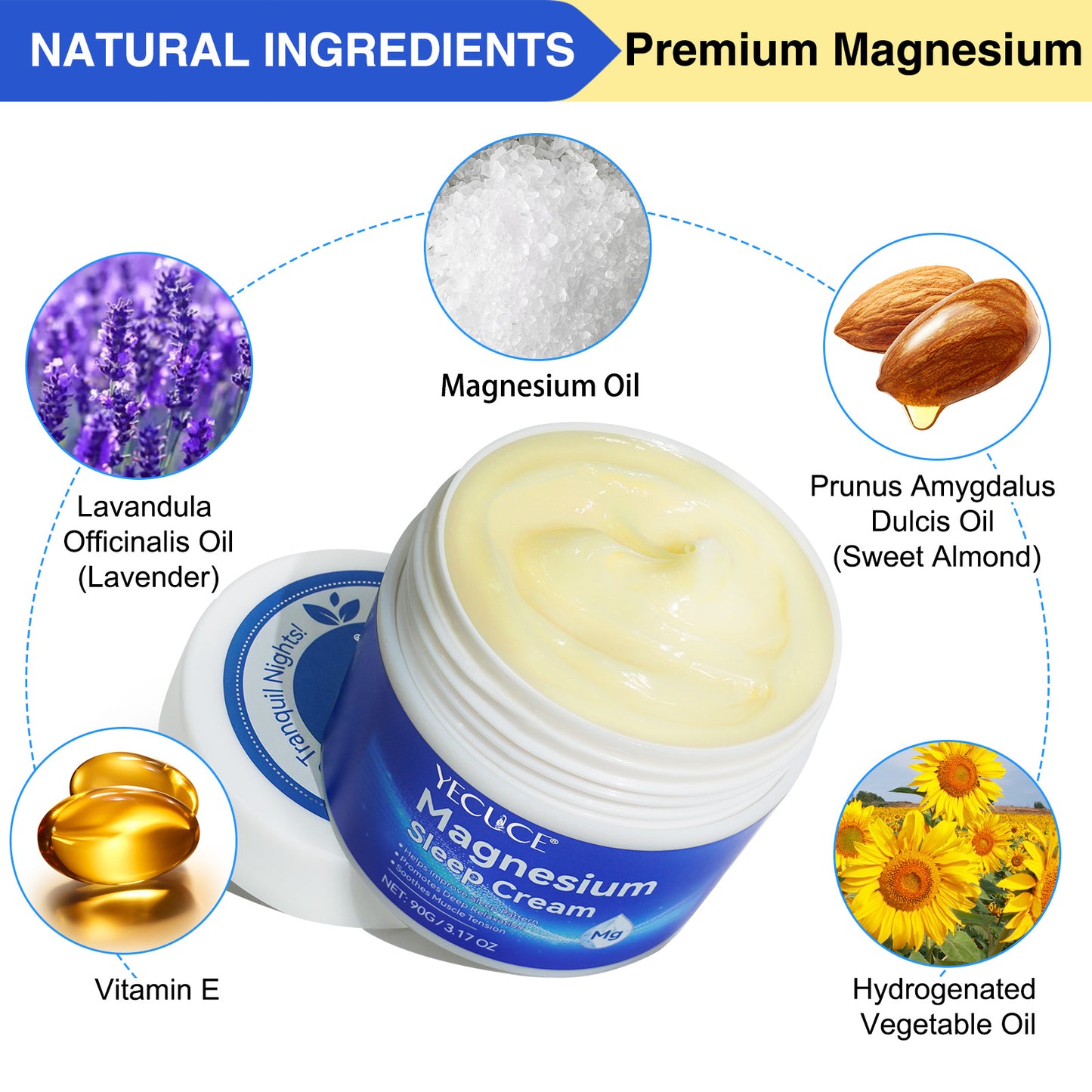Yecuce Magnesium Sleep Cream 90g