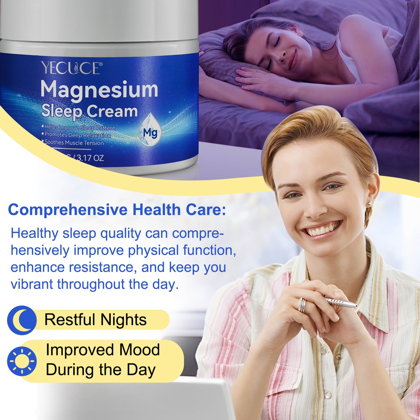 Yecuce Magnesium Sleep Cream 90g