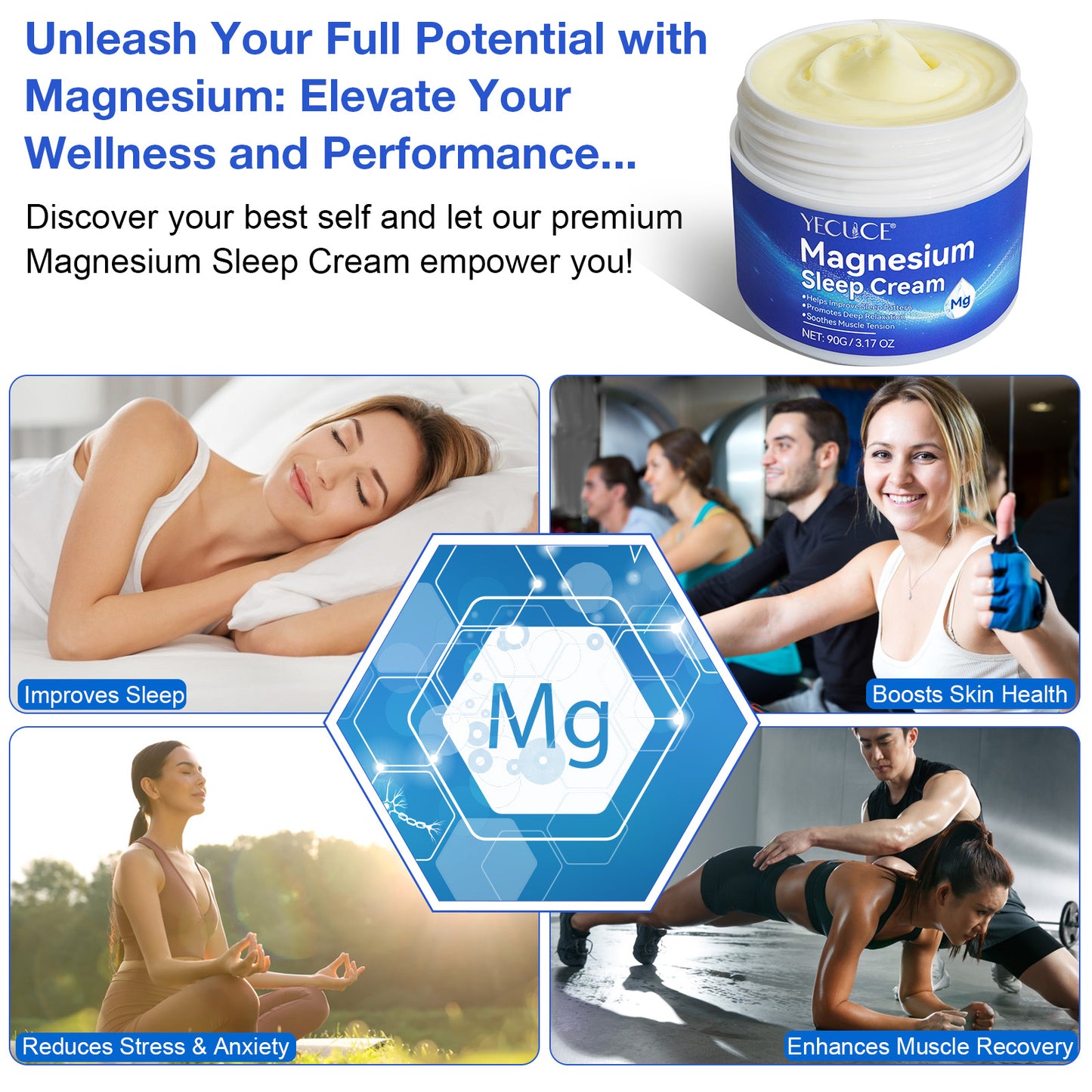 Yecuce Magnesium Sleep Cream 90g