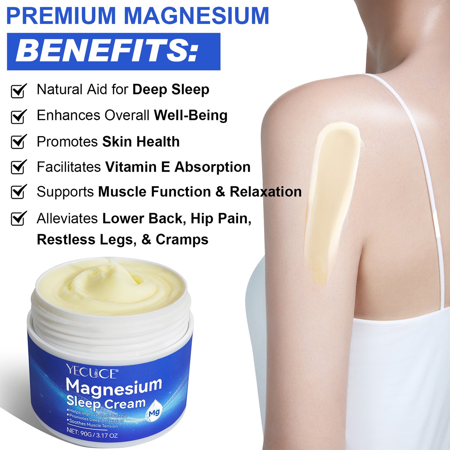 Yecuce Magnesium Sleep Cream 90g