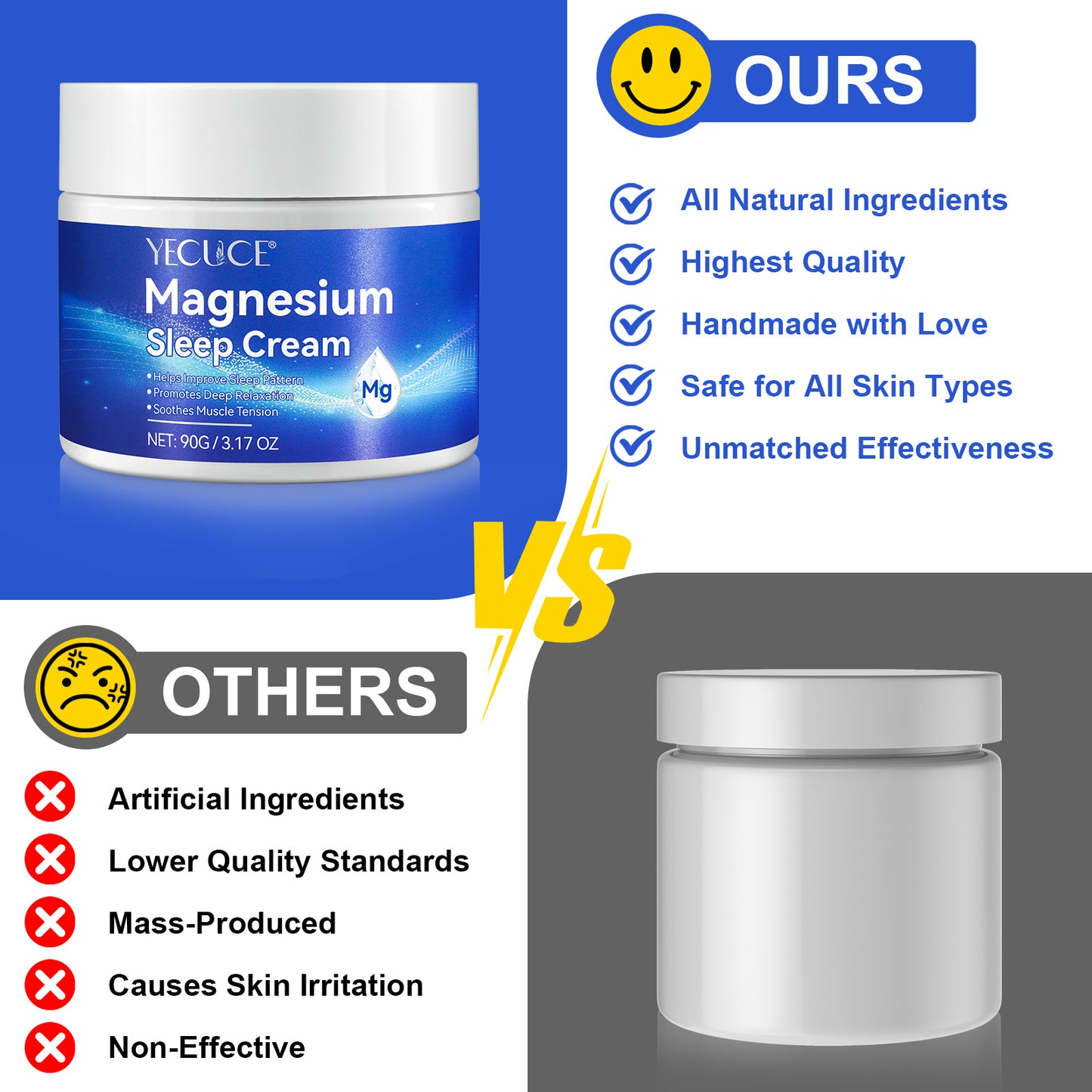 Yecuce Magnesium Sleep Cream 90g
