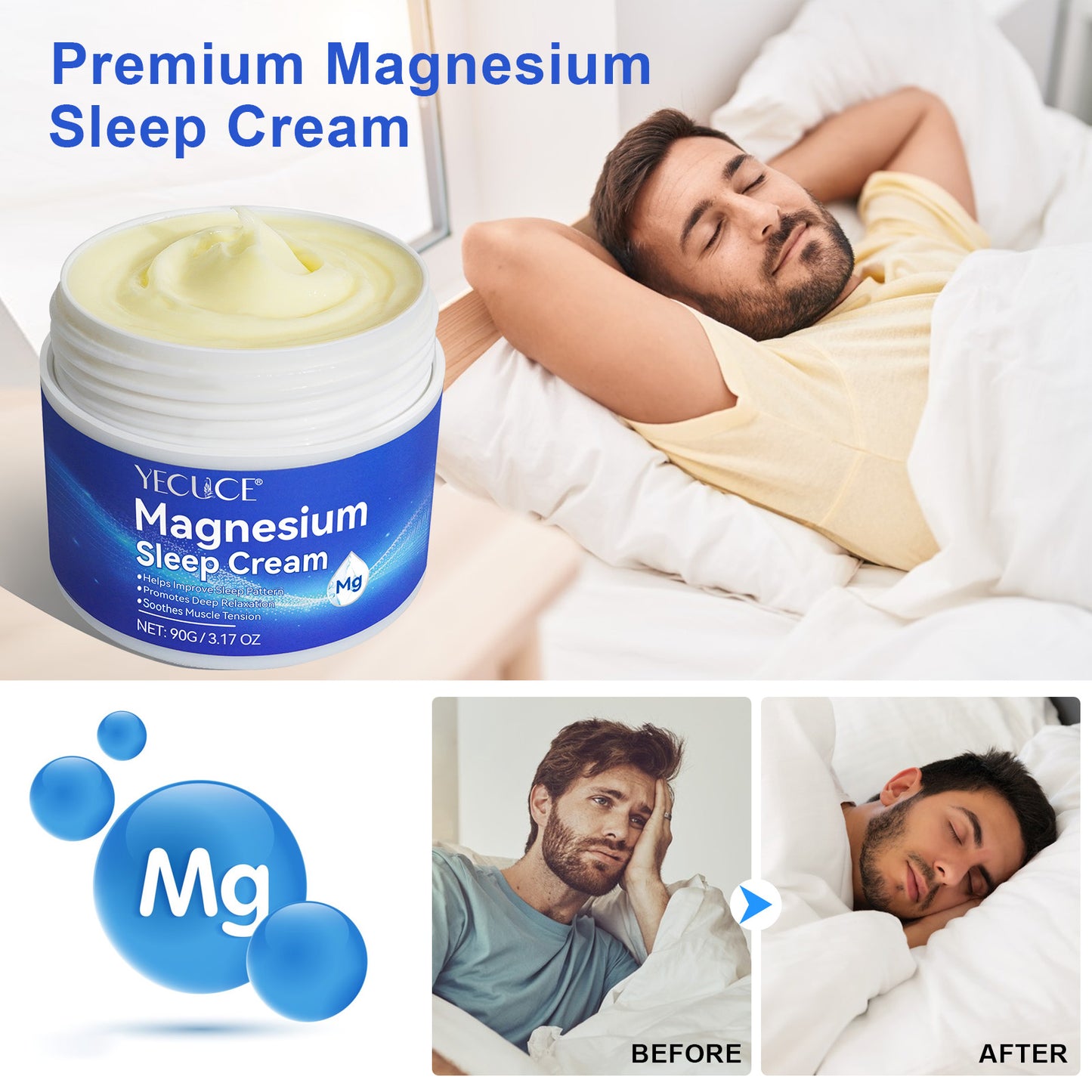 Yecuce Magnesium Sleep Cream 90g