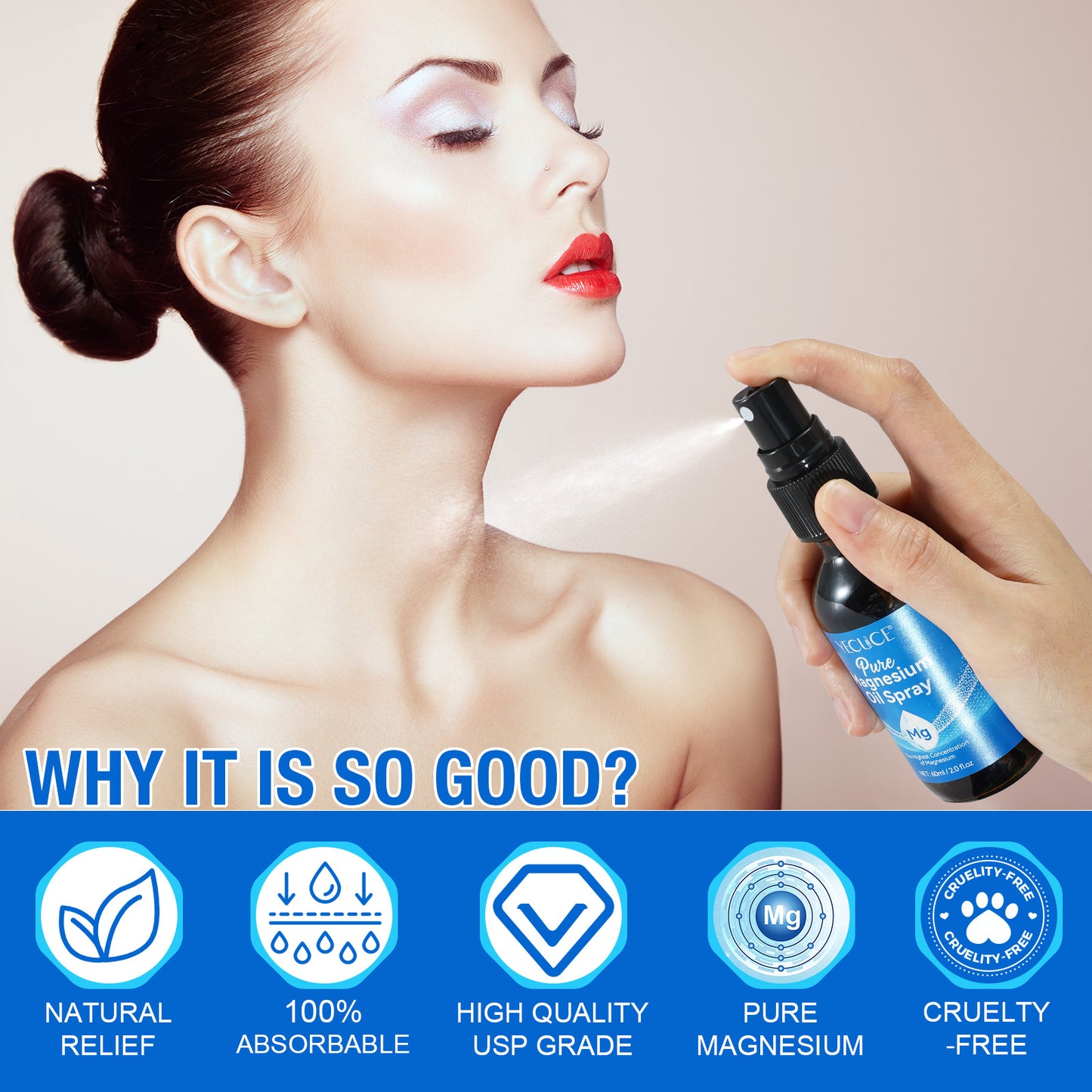 Yecuce Pure Magnesium Oil Spray 60ml
