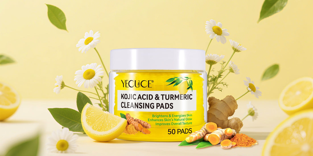 Reveal Brighter, Clearer Skin with YECUCE Kojic Acid & Turmeric Cleansing Pads