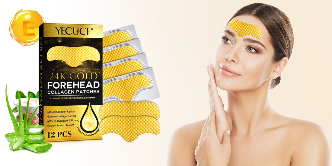 Youthful Glow Awaits: Discover the Power of YECUCE 24K Gold Forehead Collagen Patches
