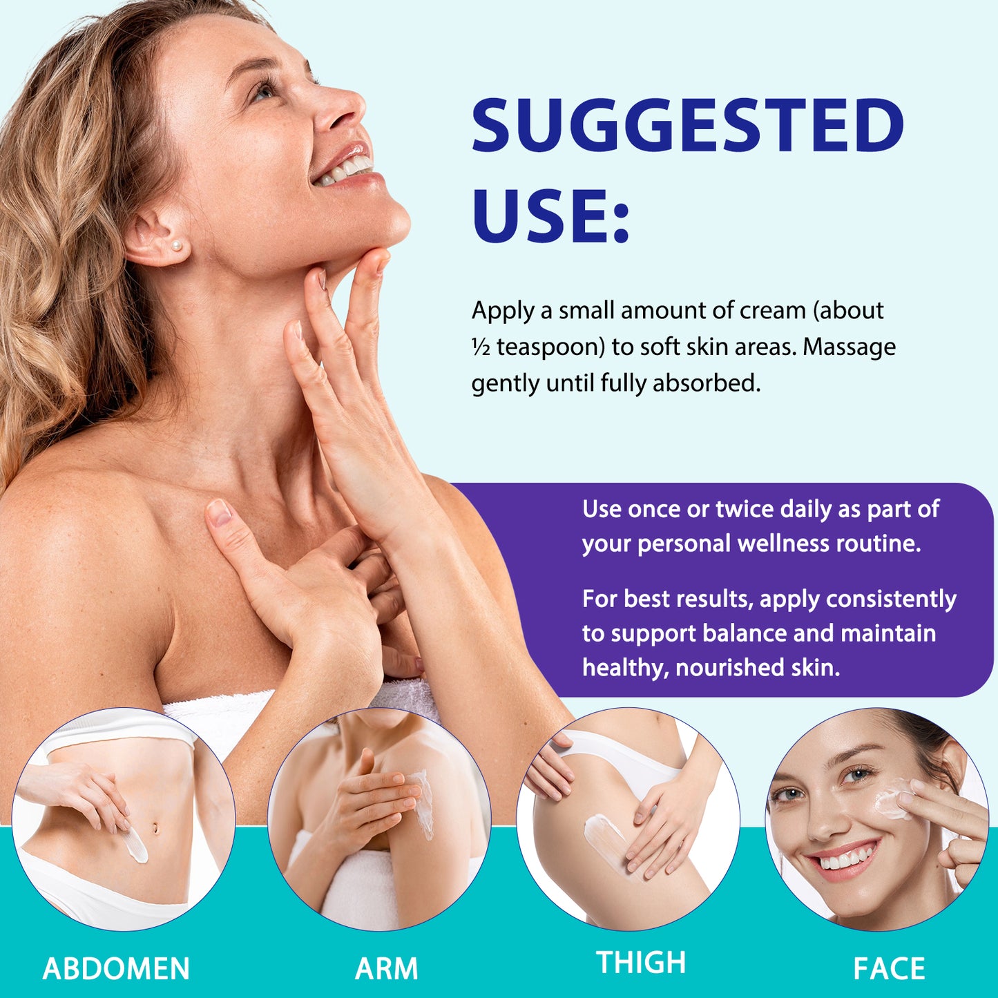 YECUCE Progesterone Cream 120G,Bioidentical Balance Cream,Infused With Msm, Aloe Vera, Coconut Oil & Shea Butter