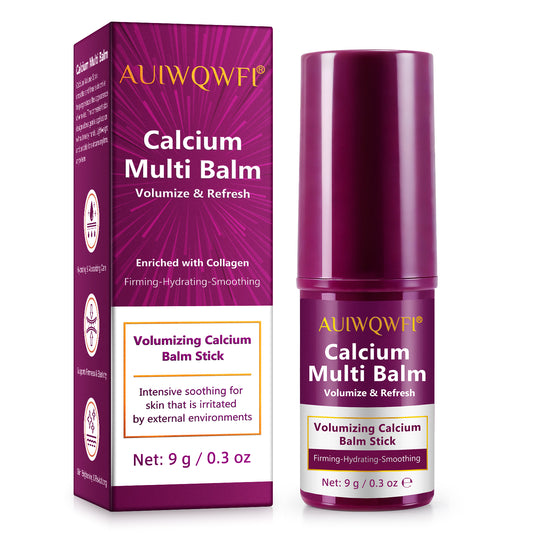 AUIWQWFI Calcium Multi Balm Stick - Moisturizing Cream, Visibly Reduces Wrinkles & Firms Skin, All-in-One Face, Eye & Neck Care for Women & Men, 9g