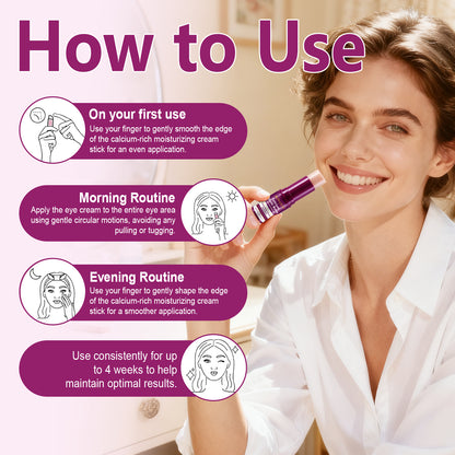 AUIWQWFI Calcium Multi Balm Stick - Moisturizing Cream, Visibly Reduces Wrinkles & Firms Skin, All-in-One Face, Eye & Neck Care for Women & Men, 9g