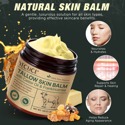 YECUCE TALLOW SKIN BALMwith Castor Oil & Frankincense